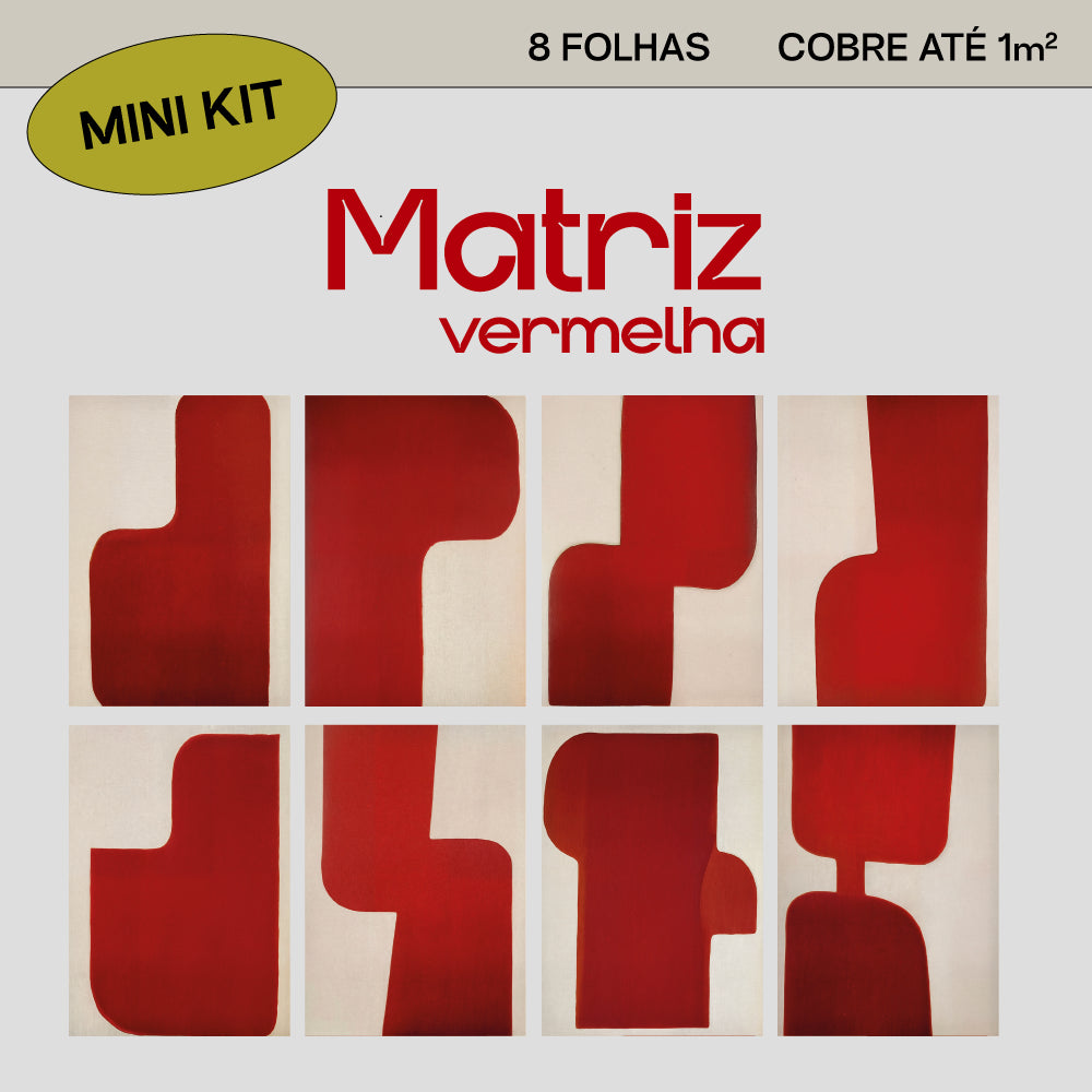 Mini Kit lambe-lambe Matriz Vermelho