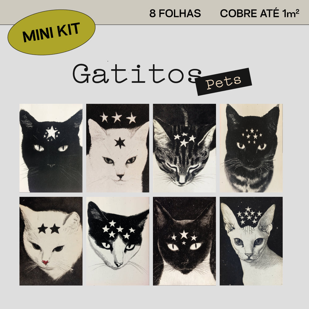 Mini Kit lambe-lambe Pets Gatitos