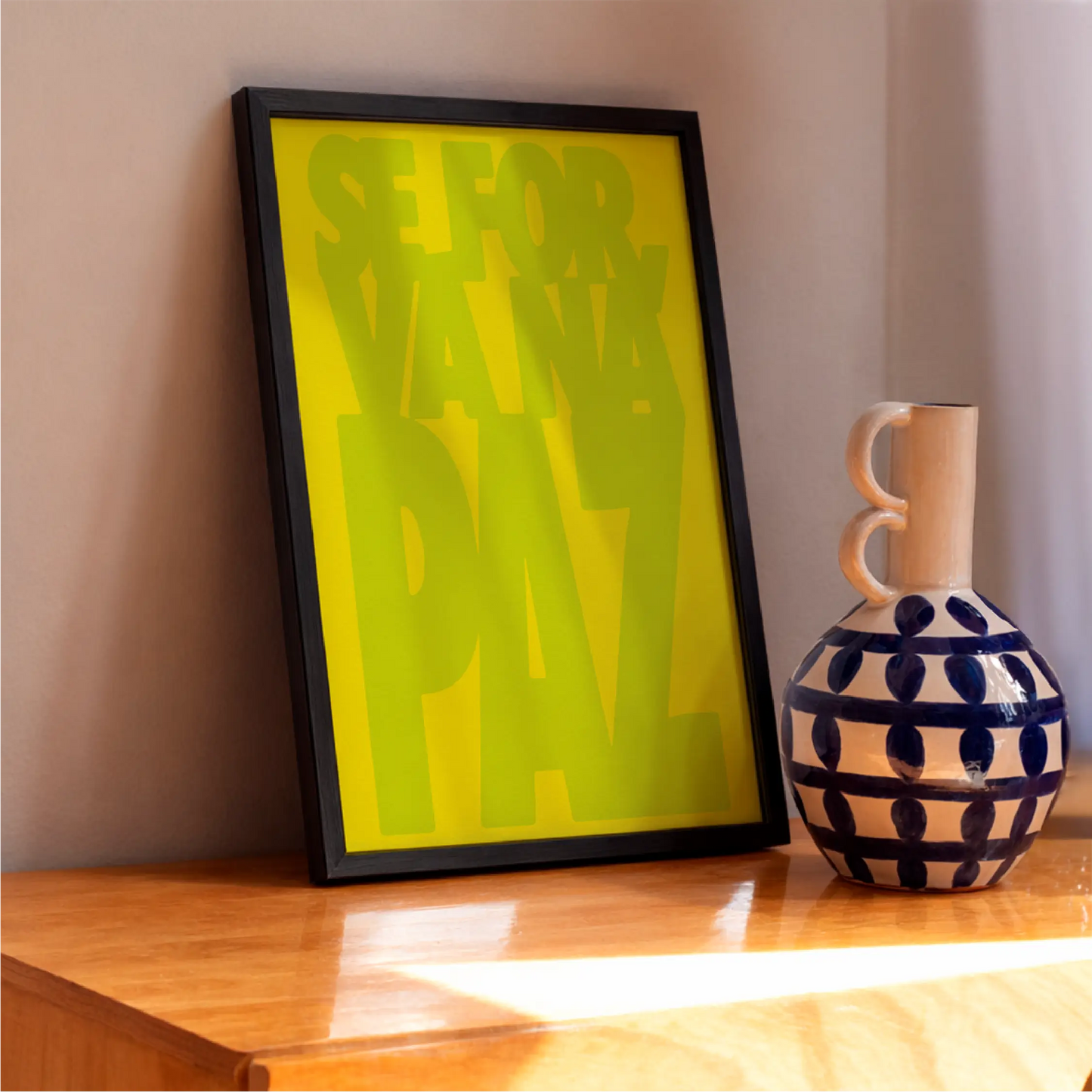 Quadro A3 Bacurau Amarelo