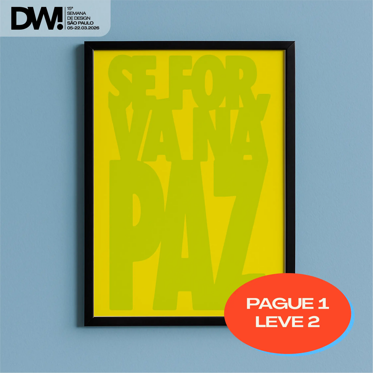 Quadro A3 Bacurau Amarelo