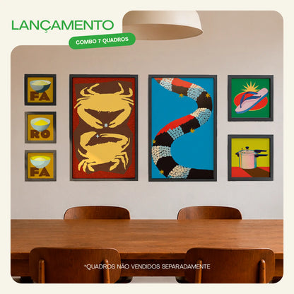 Composição 7 quadros BRASILIS