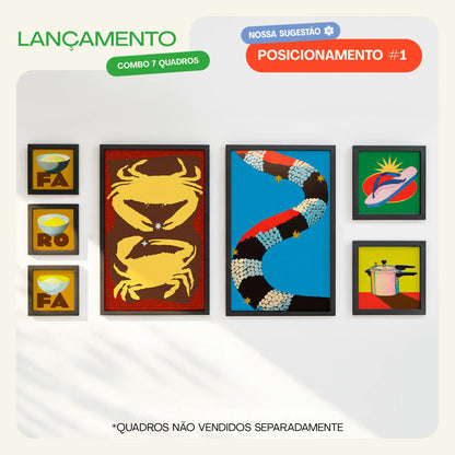 Composição 7 quadros BRASILIS