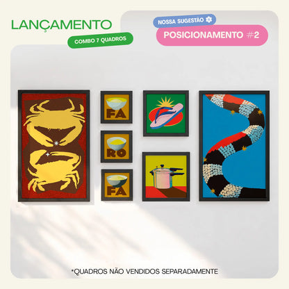 Composição 7 quadros BRASILIS